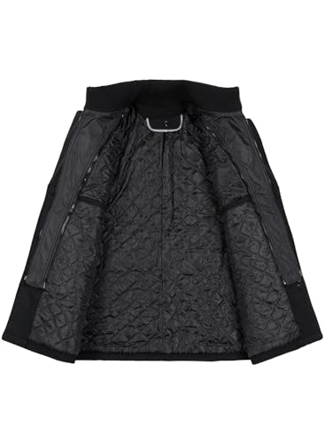 FANARCHER Men's Wool Blend Coats with Detachable Zipper Winter Warm Jakcet Single Breasted Business Windbreaker Pea Coat3