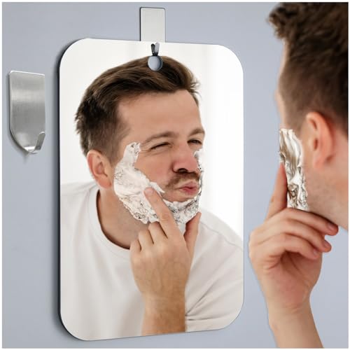 SAFEE MRROR Shower Mirror Fogless for Shaving Mirror, Fogless Mirror