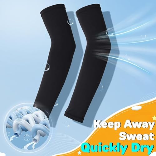 6Pairs Arm Sleeves for Kids, UV Sun Protection Cooling Arm Compression Sleeves for Boys Girls, Outdoor Sport Running Breathable Elastic Arm Cover for Youth (7-12 Years)4
