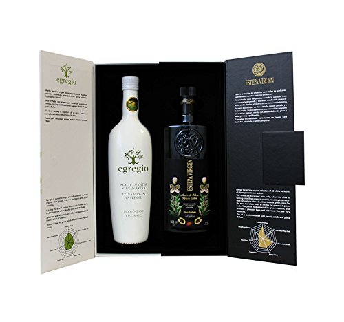 ESTEPA VIRGEN & EGREGIO – Estuche Dúo Gourmet Oleoestepa 2x500 ml – DOP Estepa – Cosecha Temprana – Extracción en Frío – Frutado Intenso y Equilibrado – Variedades Selectas – Sostenible y Ecológico
