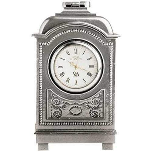Royal Selangor Hand Finished The Inspired Collection Pewter Carriage Table Clock Gift