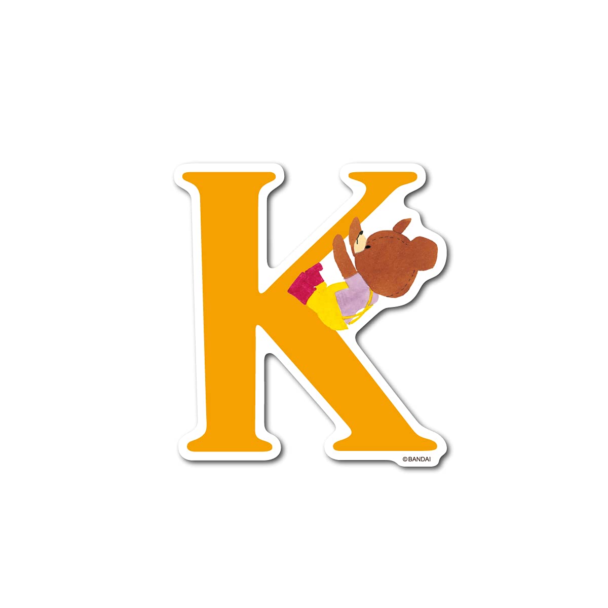 Amazon | くまのがっこう イニシャルステッカー 「K」 キャラクター