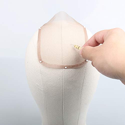 Miniatura 8 de Kit de aguja de ventilación asiática para peluca de encaje incluye 1 soporte para peluca y 4 agujas una de cada tamaño 1-1 1-2 2-3 y 3-4 y 3 piezas