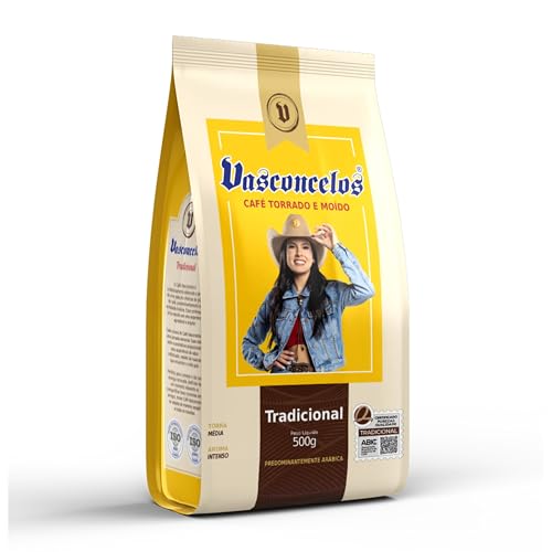 Café Vasconcelos 500g – POUNCH – Café da Ana Castela, Sabor Intenso e Autêntico (Tradicional 500g)