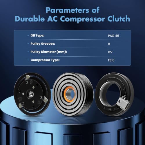 Image of ECCPP A /C Clutch for Ford for E-350 for F-250 for F-350 7.3L 7.5L 1992-2004