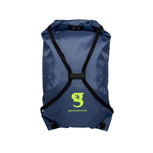 Image of geckobrands Embark 10L Drawstring Backpack - Waterproof, Lightweight Dry Bag for Beach, Hiking, and Light Water Activities