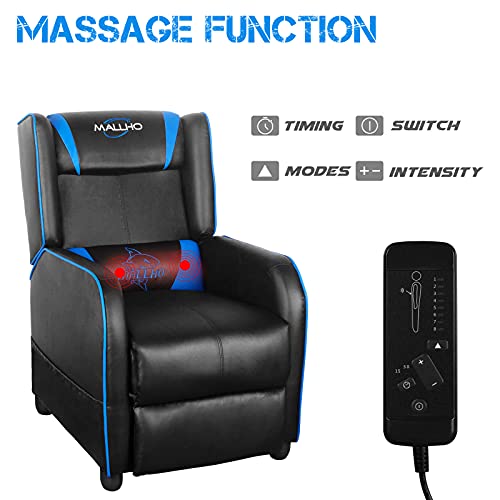 Polar Aurora Gaming Recliner Chair Racing Style Vibratory Massage Sofa Home Theater Seating Reclining Single Living Room Lounge Chairs #TOP3