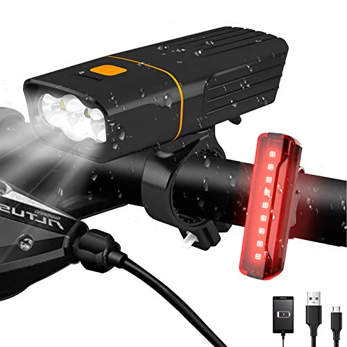 Rechargeable Bike Lights by AlpsWolf - Illuminate Your Night Rides!