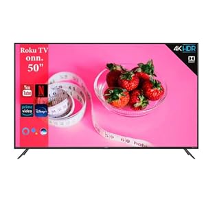 Onn 50-Inch Class 4K Ultra HD LED Smart TV HDR (2160p) Resolution, 60 Hz Refresh Rate, DLED Display, Wireless Streaming, 100012585 (Renewed)