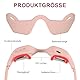 Augenmassagegerät mit Massage und Wärme,Eye massager mit Rotlicht Therapie,6 Massagemodi, Augen Massagegerät für Entspannendes, Reduzieren Schwarze Kreise, Trockene(Rosa）