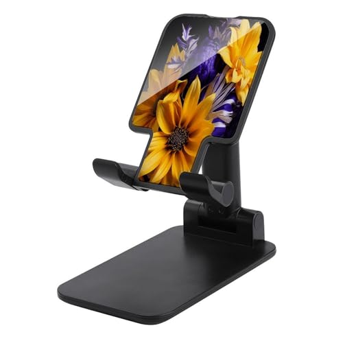Support de téléphone pliable pour bureau fleuri - Idéal télétravail et cuisine
