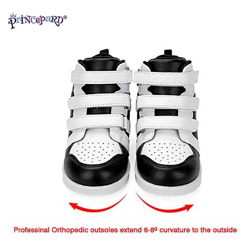 princepard Orthopedic Shoes for Kids and Toddlers,High Back Corrective Sneakers with Ankle and Arch Support for Boys and Girls Flat Foot4