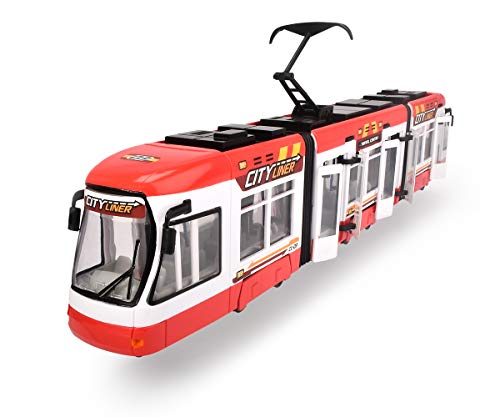 Dickie Toys - City Liner, Tram, 2 verschillende uitvoeringen, rood of blauw, willekeurige keuze, 46 cm, meerkleurig - Image 3
