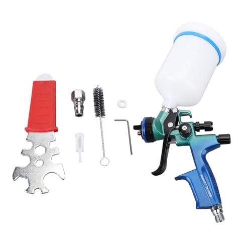 YDuupxe HVLP Pistola de Gravedad de la Pistola Gravedad Pintura de 1.3 Mm Boquilla de 600 Ml Capacidad para Muebles Automotrices Pintura de Pared