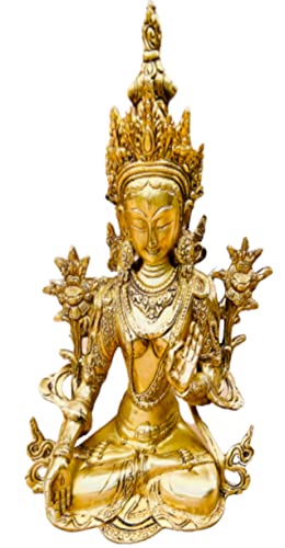 Estatua de Bronce White Tara 11 in Bodhisattva Tibetano