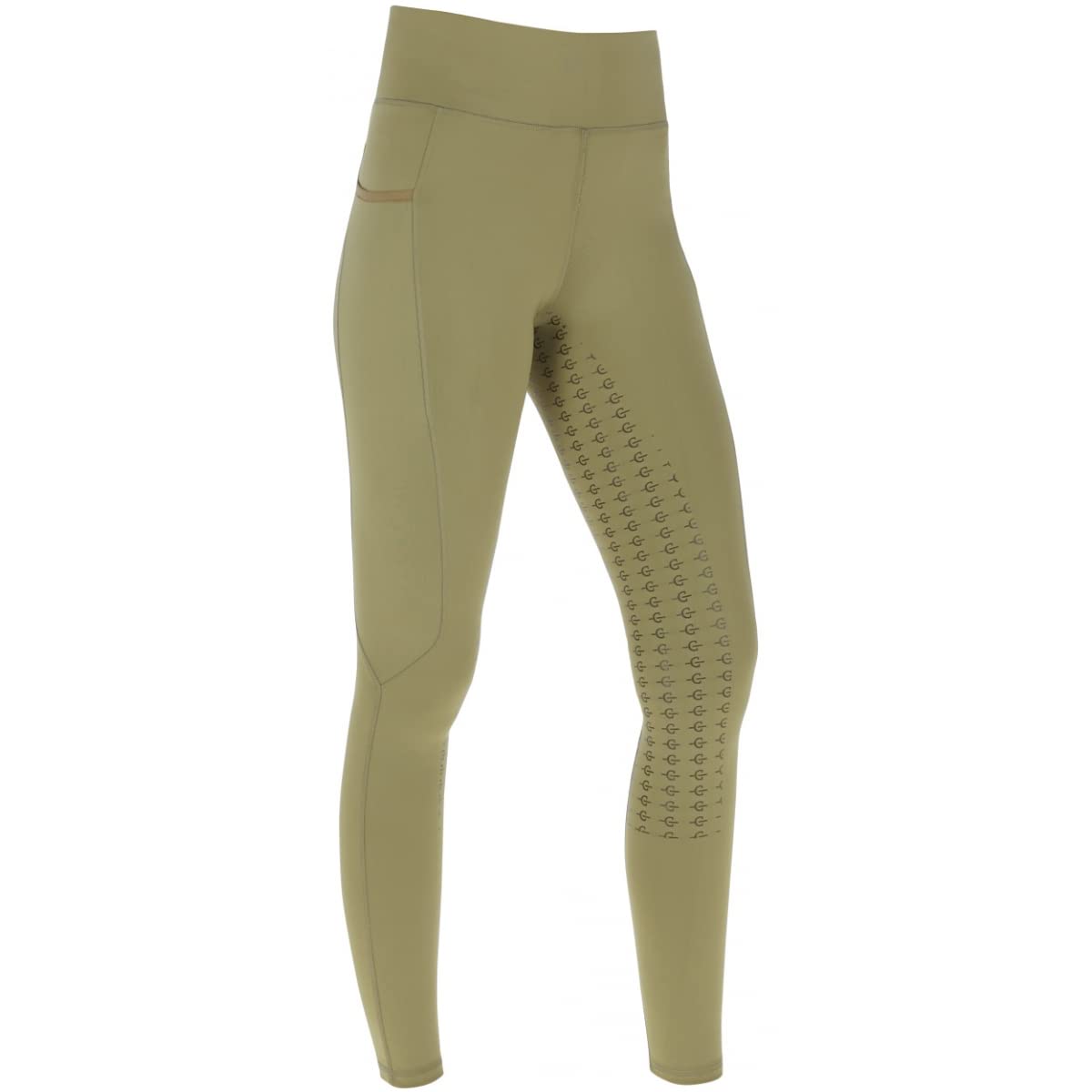 L, Noir: Leggings d'équitation modèle Charlene avec taille élastiquée
