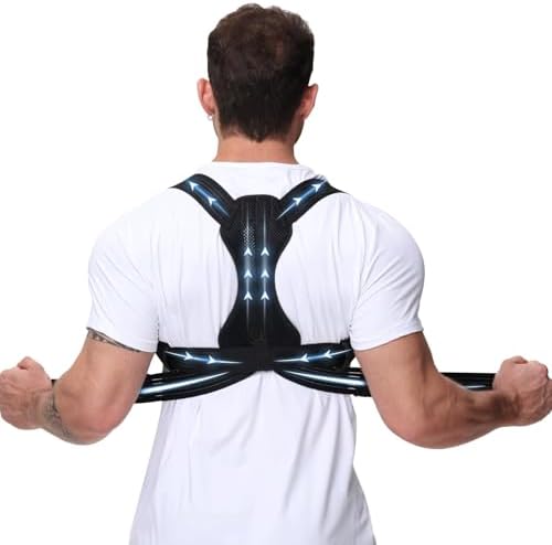 NovoBrace Rücken Geradehalter Haltungskorrektur Herren,Gerader Rücken Geradehalter,Haltungskorrektur Damen，RückenstüTze - RüCkenstabilisator,Posture Corrector Men，Eisenhaltig