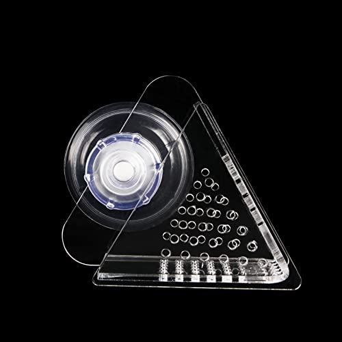 WEAVERBIRD Cone Red Worm Feeder Acrylic V-Shape Shrimp Fish Tank Feeding Cup with Suction Cup - Image 6