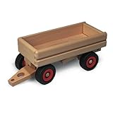 fagus traktor zubehör Inhalt: 1 LKW-Anhänger Fagus 10.46, Holzspielzeug - Ziehspielzeug (Holz, Junge / Mädchen, 4 Räder, Schwarz, Rot, 330 mm)