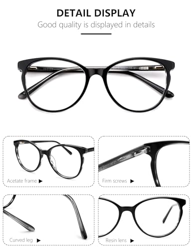 Image of Blue Light Blocking Glasses - Non Prescription Reading Glasses Can Replacement Prescription Lenses Computer Glasses