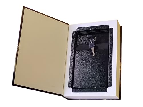 Book Safe with Key Lock | Hidden Storage Box for Cash, Jewelry, Passports | Secret Compartment Disguised as Real Book | Anti-Theft Security Box for Home, Office, Travel (Les Miserables-Key)