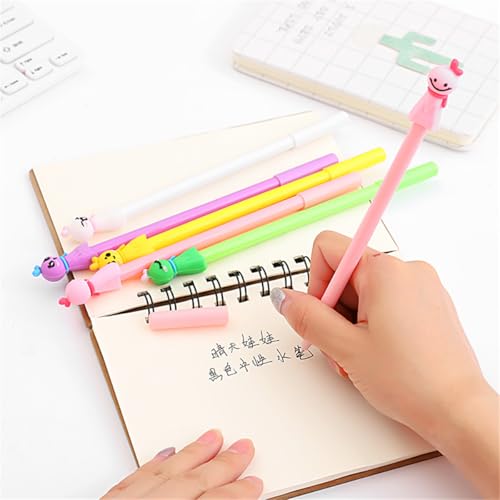 Bolígrafos de gel con figuritas, pack de 6 colores miniatura 2