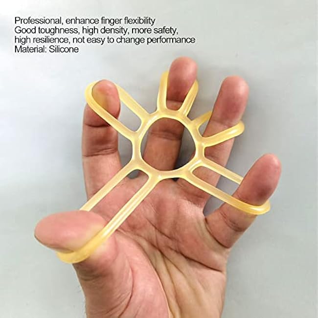 3pcs Hand Grip Strengthener Flower Shape Hand Extensor Exerciser Finger 3 Level Stretcher Hand Resistance Bands for 5/4/3kg Wrist Joint Training