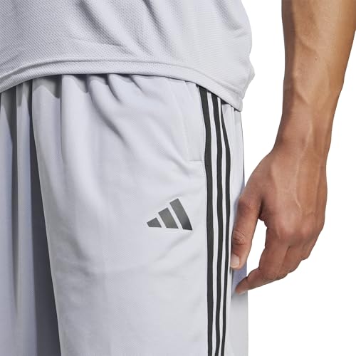 Image of adidas Tr-ES PIQ 3Sho Men Blue Training Shorts Size -
