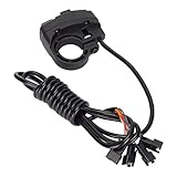 DK336 Motorradladung, Schalter IPX4 Wasserdicht für Elektrofahrzeuge SwitchMotorcycle 3 in 1 Lichthorn (48V)