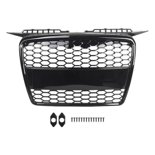 Calandre centrale pour A3 Quattro 8P 2004-2008 maille en nid d'abeille noire