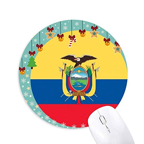 Alfombrilla de ratón redonda de Ecuador para sentir tu patria en el escritorio