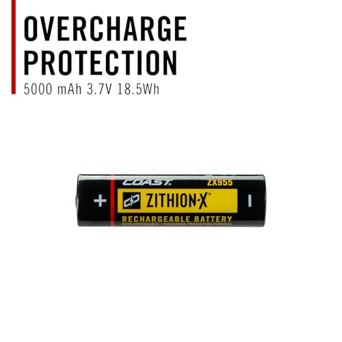 Coast ZX955 ZITHION-X Li-Ion Rechargeable Battery for The PX19R, PM300, PM310, XPH34R, WPH34R, PX200R and XP20R LED Lights by Coast - Image 4