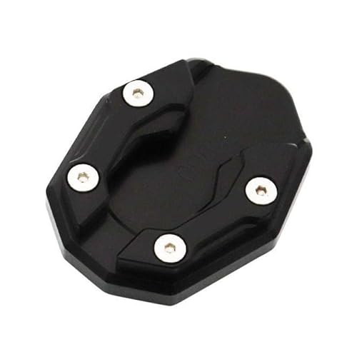 フットサイドスタンド延長パッドサポートプレートオートバイモデルと互換性 NMAX155 125 2020 2021 2022 2023 2024 2025(Black)