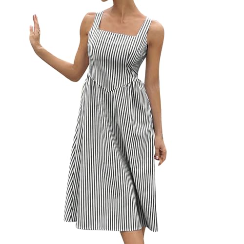 Robe midi d'été décontractée pour vos balades ensoleillées et terrasses