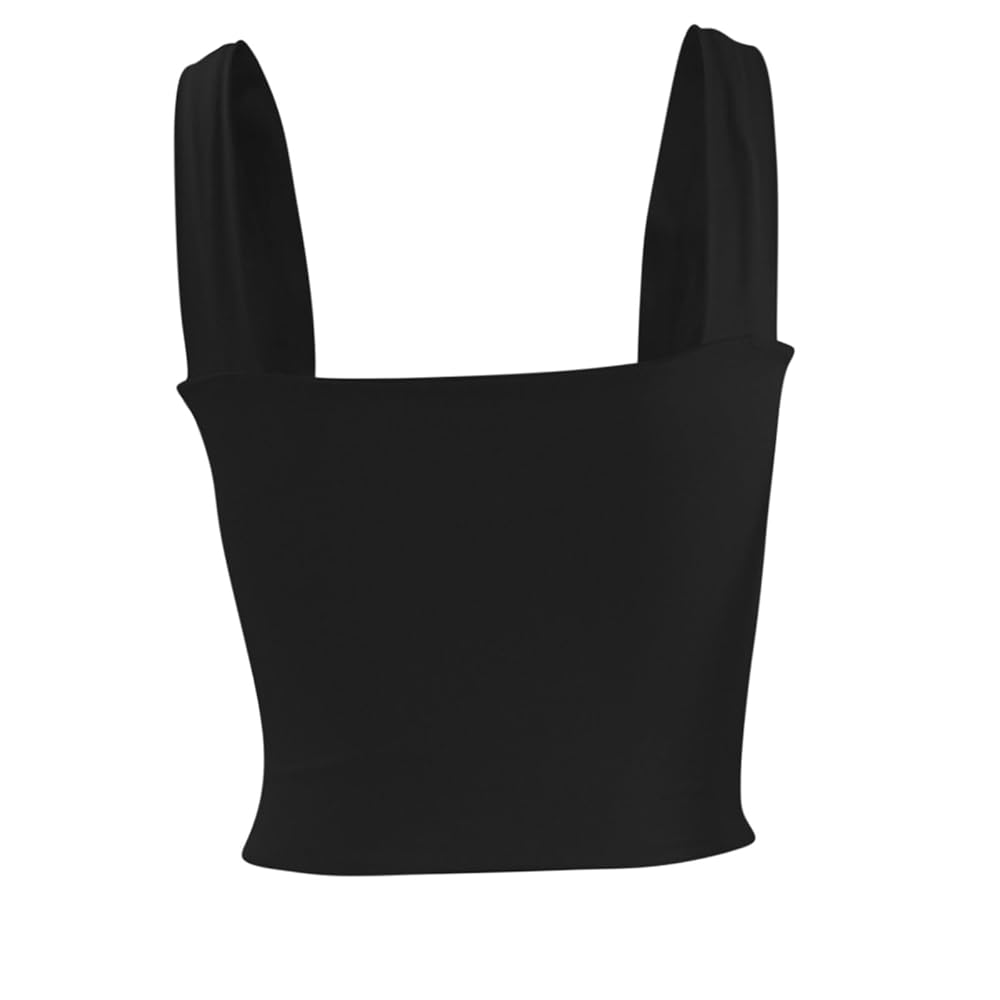 Amazon.com: JOAU Women's Cropped Tank Top Wide Strap