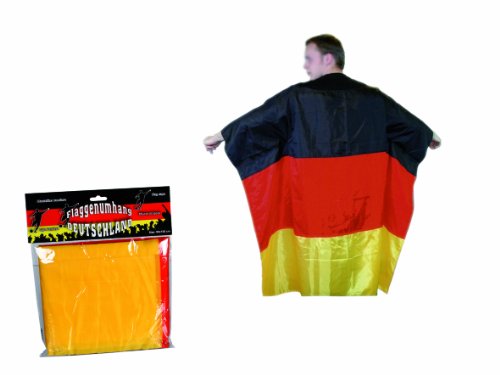 Preisvergleich Produktbild Windworks Fan-Umhang,Umhängetuch,Deutschlandfl... 90 x 150 cm