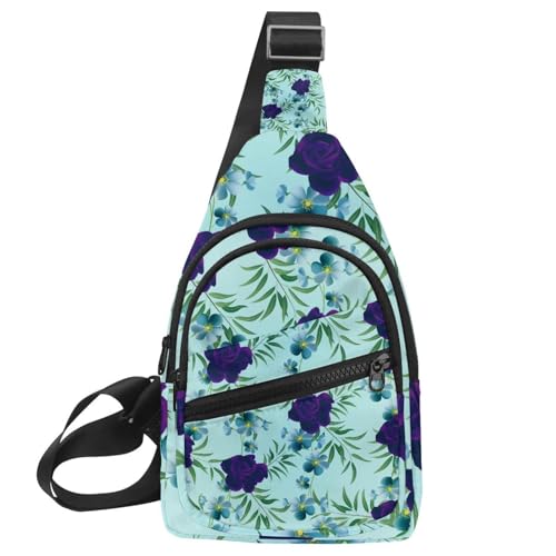 Bolsa de pecho para mujer con calavera: mochila cruzada impermeable de alta ruta