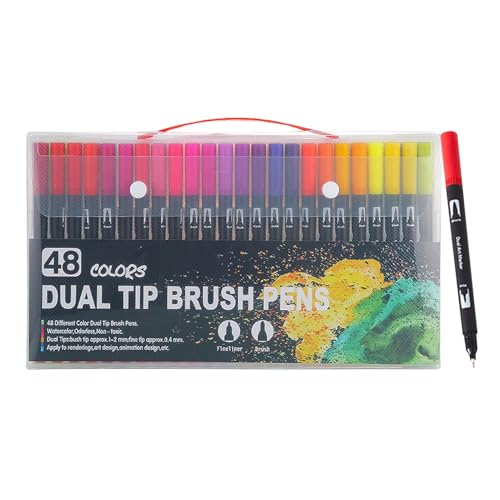 アーティスト ぬりえマーカーセット ぬりえマーカーペンキット ダブルチップ 大人用 | 色番号付きダブルチップマーカーペン 描画、スケッチ用