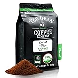 The Bean Organic Coffee Company Water Processed DECAF South America Blend, Medium Roast, Ground Coffee, 16-Ounce Bag, Café Molido Tostado Orgánico descafeinado