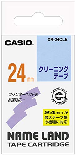カシオ ラベルライター ネームランド テープ 24mm XR-24CLE クリーニングテープ
