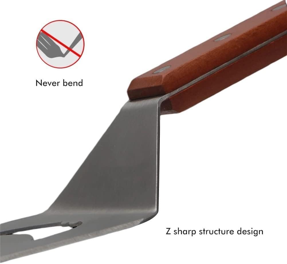 木炭グリルとのステンレススチールアッシュツールの熊手 - 木の燃焼ストーブの炭ペレットポーカーグリルアクセサリーの通販