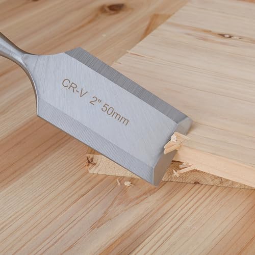 Cincel para madera 50mm Gunpla de acero cromo vanadio para trabajos estables de carpintería 7