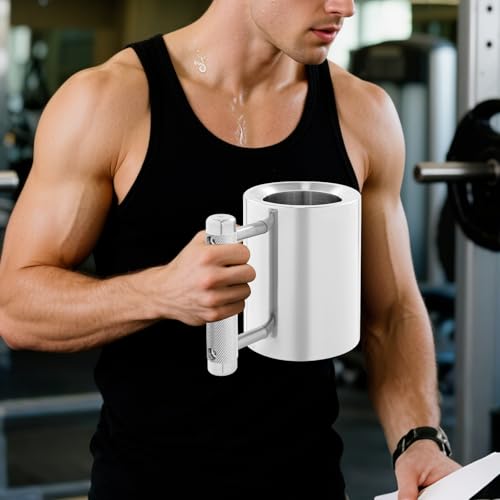 Taza pesada de acero inoxidable para gym 8 kg miniatura 2