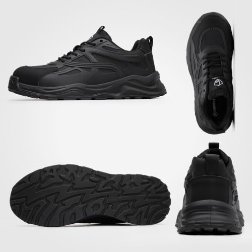 Image of Steel Toe Shoes for Men, Lightweight Safety Work Shoes