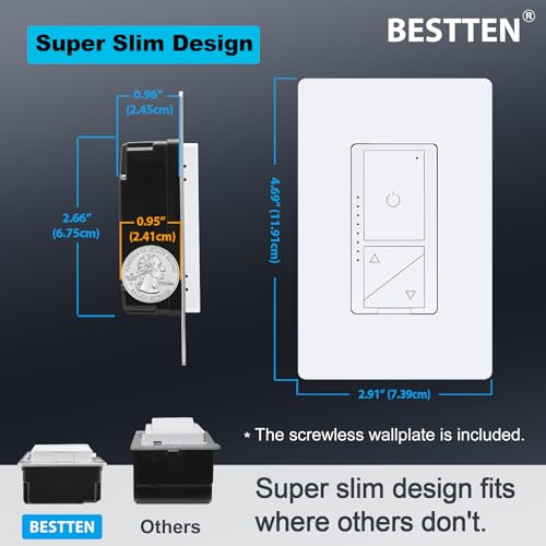 Bestten USP-DS06M Super Slim Digital Led Dimmer Switch thumb #1