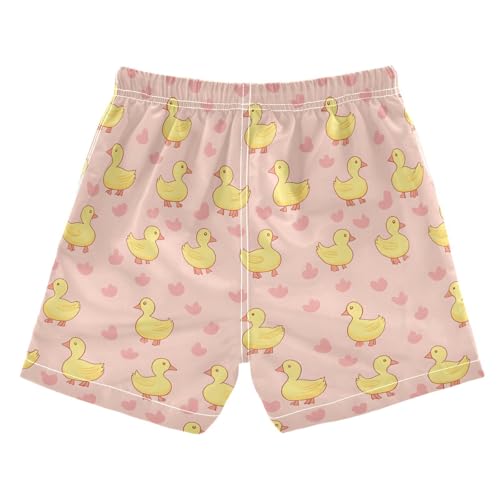 Boys Swim Trunks Cute Ducks Toddler Board Shorts Kids Drawstring Waist Bathing Suit Boy Swimwear2