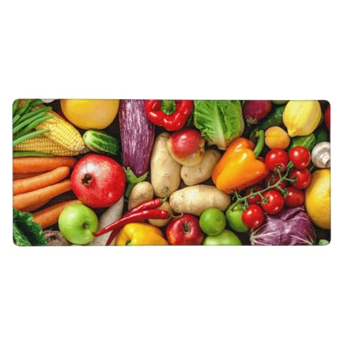 Tapis de Souris XXL Fruits et légumes Frais antidérapant en caoutchouc