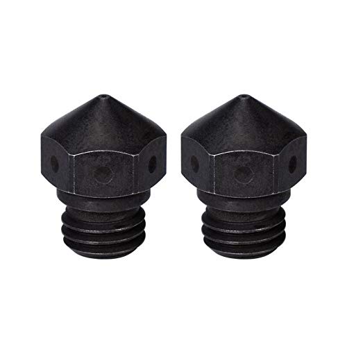 Lysee 3D Printer Parts & Accessories - 3D Printer Accessories MK10 Hardened Steel Nozzle Nozzle extruder tip - (Color: 1.75 0.2mm)