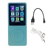 Formatos de sonido compatibles: el reproductor MP4 portátil es compatible con la mayoría de los formatos de sonido para satisfacer sus diferentes necesidades. Admite MP3, WMA, FLAC, APE, AAC, OGG, ACELP.