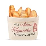 Cesta para panecillos, regalos de inauguración de casa, cesta de pan de tela con muchos momentos hermosos en el nuevo hogar,pan y sal regalo para inauguración,cesta para regalos